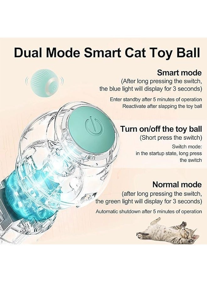 Interactive Cat Ball Toy, Intelligent Indoor Automatic Moving Ball Puzzle Dispel Boredom USB Charging Pet Toy - Image 4